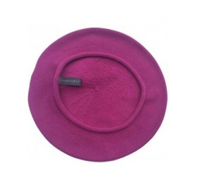 Berets 10-1/2 Inch Cotton Knit Beret - Gypsy Pink - CC18S54TUHX $24.13