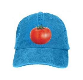 Skullies & Beanies Unisex Adult Denim Caps Tomato Funny Logo Vintage Adjustable Cowboy Baseball Cap - Blue - CP18OTSZSCN $12.71