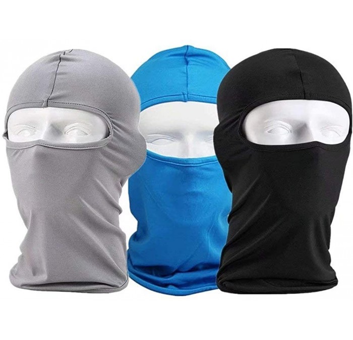 Balaclavas 3 Packs Balaclava Face Scarf Mask Neck Gaiter Windproof Dust Sun UV Protection - 3pcs - CD18KKDKXT4 $9.85