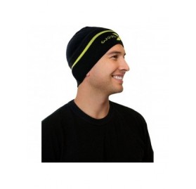 Skullies & Beanies Cold Snap Merino Wool Beanie Hat for Men & Women - Black Electric - CW12IPKCV9B $22.61