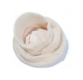 Skullies & Beanies Womens Winter Hat Newsboy Hat with Visor Cable Crochet Beanie Hat - Beige-style2 - CF18Y8G9RLU $11.92