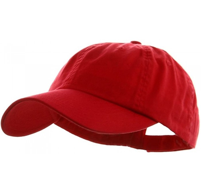 Baseball Caps Low Profile Dyed Cotton Twill Cap - Red - CS112GBW5BZ $18.86