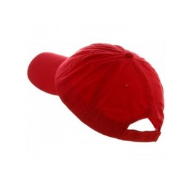 Baseball Caps Low Profile Dyed Cotton Twill Cap - Red - CS112GBW5BZ $10.81