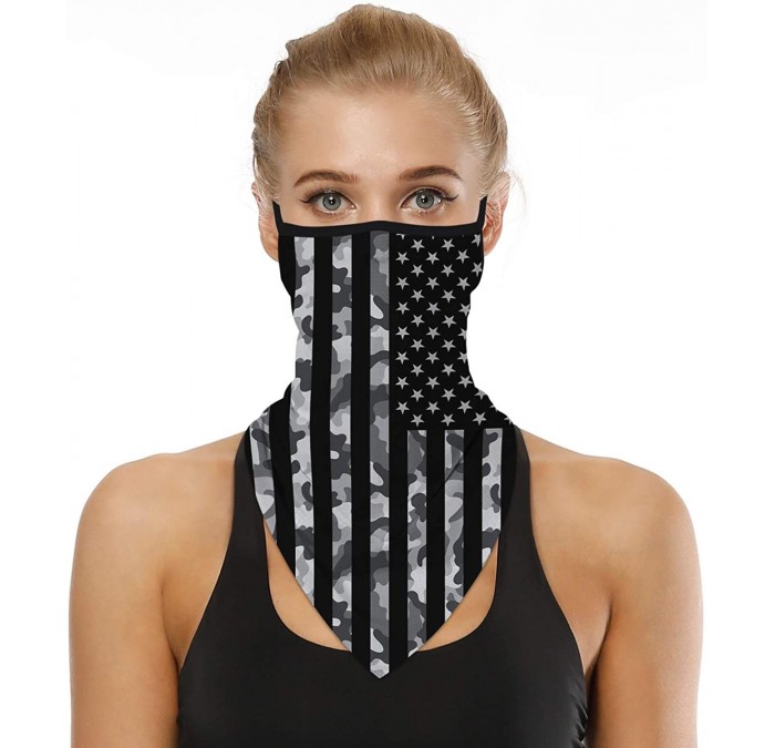 Balaclavas Face Bandana Ear Loops Stylish Men Women Neck Gaiters for Dust Wind Motorcycle - Color 2 - CP198843DME $33.32