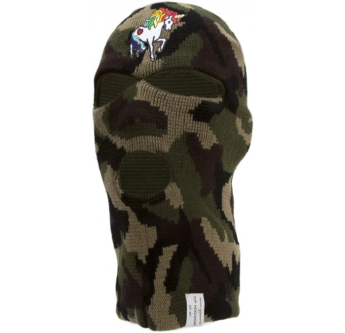 Balaclavas Rainbow Unicorn Ski Mask - Camouflage - C6187QXH0DX $8.65