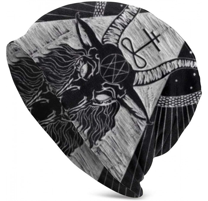 Skullies & Beanies Pentagram Satanic Calavera Diadema Sombrero - CH18YNO3L77 $25.43