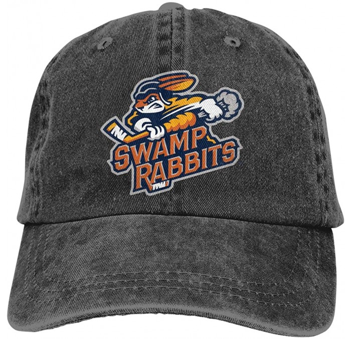 Baseball Caps Greenville Swamp Rabbits Hockey Unisex Cowboy Hat Trend Adjustable Casquette Trucker Hat Black - Black - CS18AH...