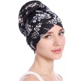 Visors Women Islamic Muslim Hijab Turban Hat Headwrap Scarf Cover Chemo Cap Newly 2019 New - Black - CH18QWHMCNS $8.48