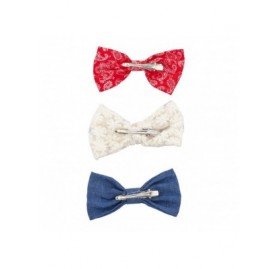 Headbands Red White and Blue Americana Independence Day Bow Pack (3PCS) - Red White and Blue - CJ12LJM4W1R $11.47