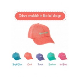 Baseball Caps Sigma (N) Sorority Baseball Hat Cap Cursive Name Font Adjustable Leather Strap Sig Kap - Coral - CL188U74RRI $1...