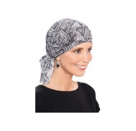 Skullies & Beanies Bamboo Large Slip-On Pre-Tied Scarf-Caps for Women with Chemo Cancer Hair Loss - CF18D02Q5XD $25.32