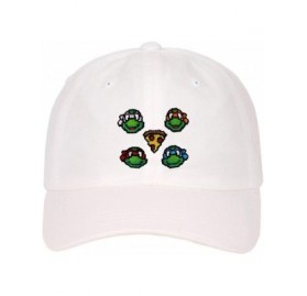 Baseball Caps Floral- Bandana- Animal Skin & Custom Embroidered - Snapbacks - Ninja Turtle White - CX18I9TGY6T $18.51