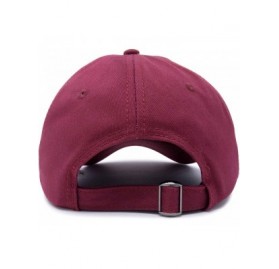 Baseball Caps Father Son Hats Dad and Son Matching Caps Embroidered Pro Prodigy - Maroon - C6180LYRIO0 $21.44