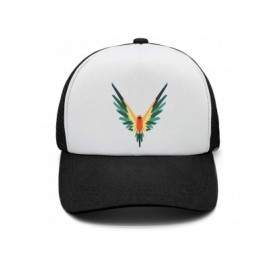Baseball Caps Maverick Bird Logo Black Cap Hat One Size Snapback - 0logan Sun Conure-8 - CX18LT58WE7 $18.85