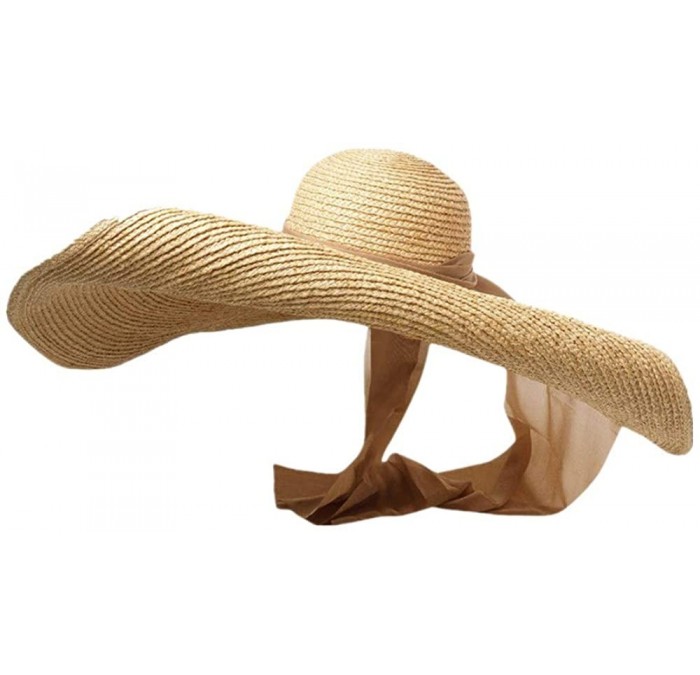 Sun Hats MEANIT Womens Oversized Foldable Packable - CE18TRWED6A $67.10