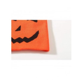 Skullies & Beanies Adult Fun Jack O' Lantern Pumpkin face Halloween Beanie Hat - Orange(125) - CR18Z6590IC $8.29