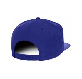 Baseball Caps Flexfit Queen Embroidered Flat Bill Snapback Cap - Royal - CA12IZKQL5B $15.29