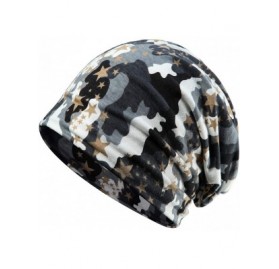 Skullies & Beanies Womens Slouchy Beanie Infinity Scarf Sleep Cap Hat for Hair Loss Cancer Chemo - 2 Pack Army/Grey Micai - C...