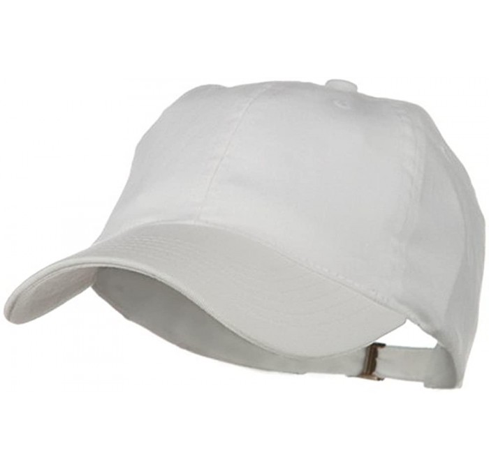 Baseball Caps Low Profile Light Weight Brushed Cap - White - CP1153M41ST $19.44