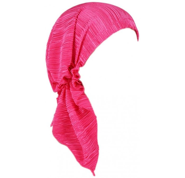 Skullies & Beanies Women India Muslim Stretch Turban Hat Cotton Hair Loss Head Scarf Wrap Long Tail Tailband Cap Summer (Hot ...