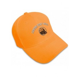Baseball Caps Custom Baseball Cap Train Embroidery Dad Hats for Men & Women Strap Closure 1 Size - Orange - CX18Y3URMNW $15.28