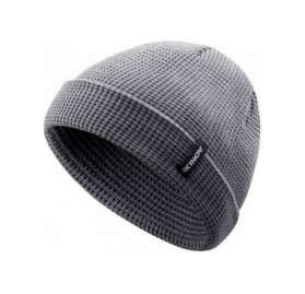 Skullies & Beanies Cuffed Beanie Hat Warm Headwear Daily Knit Hat Sports Skull Cap - Gray - C918A6UNS7S $7.14