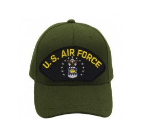 Baseball Caps US Air Force Hat/Ballcap Adjustable One Size Fits Most - Olive Green - CN18OLDQQNO $18.31