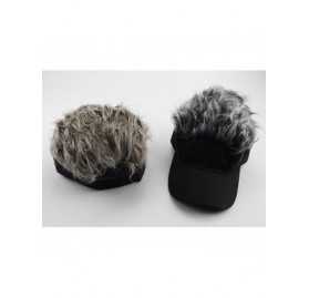 Visors Flair Hair Sun Visor Cap with Fake Hair Wig Baseball Cap Hat - Color1 - CU18DQRGY8C $18.69