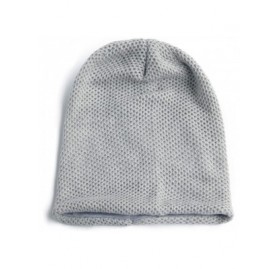 Skullies & Beanies Unisex Adult Winter Warm Slouch Beanie Long Baggy Skull Cap Stretchy Knit Hat Oversized - Lightgrey - CB12...