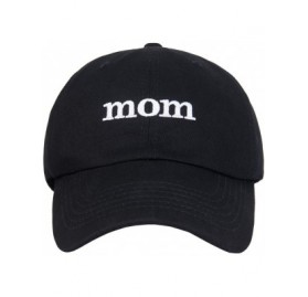 Baseball Caps Mom Hat with White Embroidered Classic Wild Baseball Hat for Women - CO1949IZ0I9 $27.32