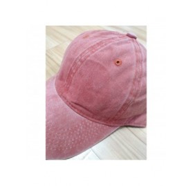 Baseball Caps Custom Embroidered Adjustable Baseball Hat Embroidery Cowboy Caps Men Women Text Gift - Coral1 - CP18H402GMH $1...