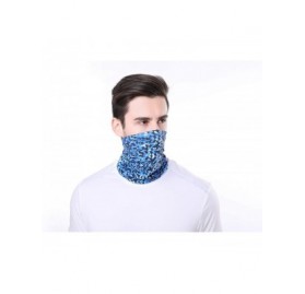 Balaclavas Balaclava Neck Gaiter Scarf Cooling Sports Bandana Face Cover UV Wind Protection Outdoor - Pattern Blue - CY199CL5...