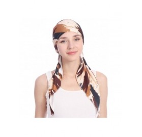 Skullies & Beanies Women Pre-Tied Head Scarves Floral Muslim Cap Turban Hat Bandana Headwrap - Style-9 - CJ18SUC5AMQ $14.32