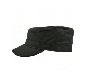 Baseball Caps Daily Wear Men's Army Cap- Cadet Military Style Hat - Olive - CR184UIOC5K $10.24