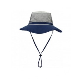 Sun Hats Outdoor Mesh Sun Hat Wide Brim Sun Protection Hat Fishing Hiking Hat - 2-colorblock Light Gray - C517YOKMZXI $14.06