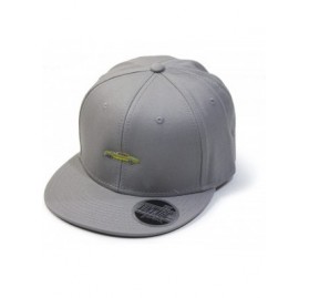 Baseball Caps Premium Plain Cotton Twill Adjustable Flat Bill Snapback Hats Baseball Caps - 70 Gray - CX12MSJ2GSL $18.08