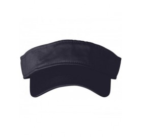 Visors 3-Panel Twill Visor Hat 158 - Navy - CP11401LBRN $11.48