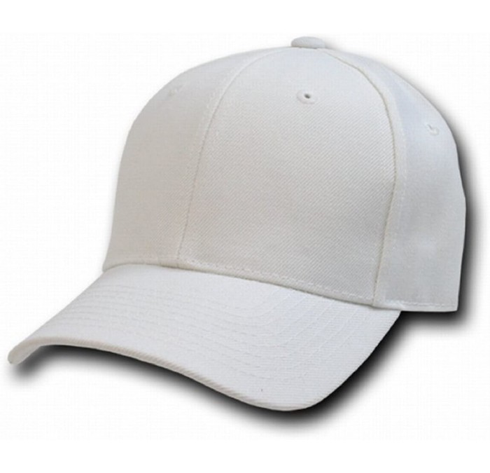 Baseball Caps Fitted Baseball Cap 7 3/8 - White - CR119Q4I7P3 $19.15