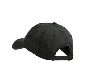Baseball Caps Maine State Moose Embroidered Washed Dyed Cap - Black - CR11P5HWIY1 $19.20