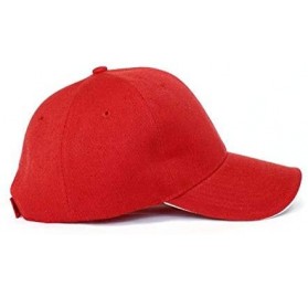 Baseball Caps Paris France Flag Baseball Cap Unisex Sports Adjustable Dad Ball Hat - Red - CG196SXOQQM $13.31