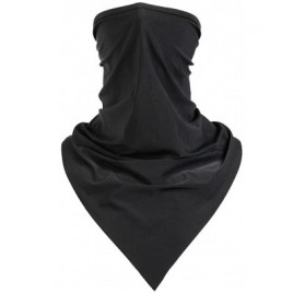 Balaclavas Summer Ice Silk Cooling Outdoor Headwear UV Protection Face Mask Neck Gaiter - Black - C018EQITQRN $14.15