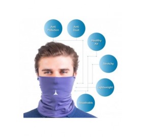 Balaclavas Face Mask Reusable with Filter - Anti Pollution Neck Gaiter - Face Cover - Petrol - CG198XKI3UQ $23.03