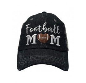 Baseball Caps Embroidered Football Mom Mesh Trucker Style Hat Cap Football MOM Heart Gift Mothers Day Dark Grey - CU18WGG4UUR...