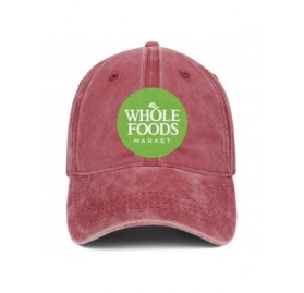Baseball Caps Whole-Foods-Market-Logo- Womens Mens Washed Cap Hat Mesh Baseball Cap Tennis Cap Military Cap Bucket Hat Dad Ca...