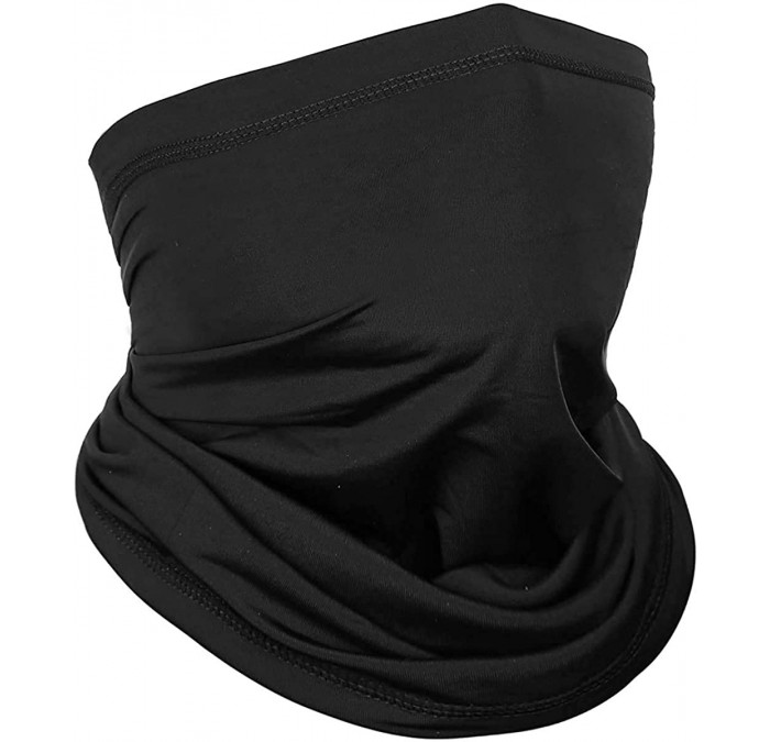 Balaclavas Neck Gaiter-Multifunctional Bandana Headwear Headband Face Scarf for Dust-Outdoors-Festivals-Sports - H_black - CK...