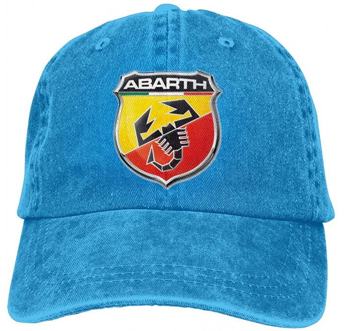 Baseball Caps Personalized Abarth Automobile Logo Cool Hat Cap for Man Black - Blue - CY18SSSM7NS $14.68