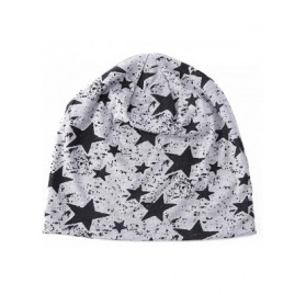 Skullies & Beanies Cold Weather Hats- Full Five-Star Male and Female Five-Pointed Star Knit Hat Pile Cap Ear Protector. - Gra...