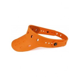 Visors Durable Adjustable Floatable Summer Visor Hat with DIVEFLAG Charm - Orange - CI17YXYNIZG $22.79