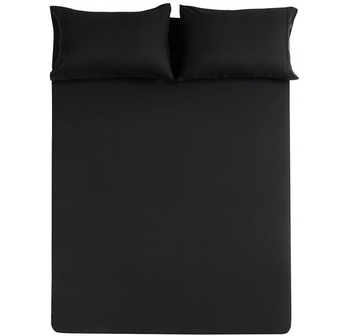 Skullies & Beanies Great American Store Bed Sheet - Solid Black - C818ISMLKCI $95.30