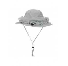 Sun Hats Head Net Hat Safari Hats Sun Protection Water Repellent Bucket Boonie Hats Hidden Outdoor - Lightgrey - CF18RG059C4 ...